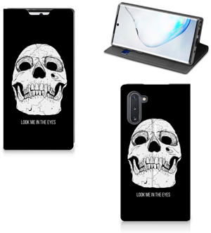 B2Ctelecom Samsung Galaxy Note 10 Mobiel BookCase Skull Eyes