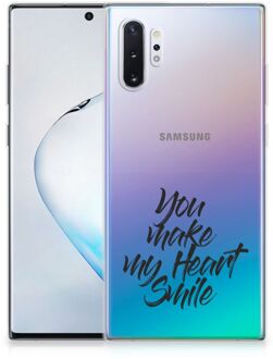 B2Ctelecom Samsung Galaxy Note 10 Plus Back cover met naam Heart Smile