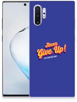 B2Ctelecom Samsung Galaxy Note 10 Plus Back cover met naam Never Give Up