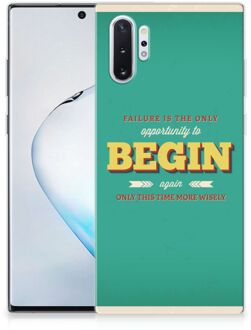 B2Ctelecom Samsung Galaxy Note 10 Plus Back cover met naam Quote Begin