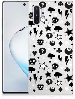 B2Ctelecom Samsung Galaxy Note 10 Plus Backcase Hoesje Zilver Punk