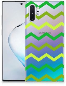 B2Ctelecom Samsung Galaxy Note 10 Plus Hippe hoesjeZigzag Groen