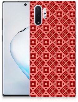 B2Ctelecom Samsung Galaxy Note 10+ Hoesje Batik Red