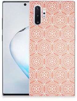 B2Ctelecom Samsung Galaxy Note 10+ Hoesje Pattern Orange