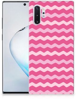 B2Ctelecom Samsung Galaxy Note 10+ Hoesje Waves Pink