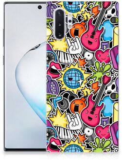 B2Ctelecom Samsung Galaxy Note 10+ Leuk Siliconen hoesjePunk Rock