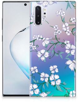 B2Ctelecom Samsung Galaxy Note 10 Plus Siliconen Hoesje Blossom White