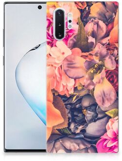 B2Ctelecom Samsung Galaxy Note 10 Plus Siliconen Hoesje Bosje Bloemen