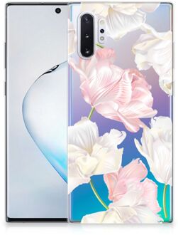 B2Ctelecom Samsung Galaxy Note 10+ Siliconen Hoesje Lovely Flowers