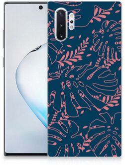 B2Ctelecom Samsung Galaxy Note 10+ Siliconen Hoesje Palm Leaves