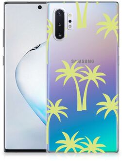 B2Ctelecom Samsung Galaxy Note 10+ Siliconen Hoesje Palmtrees