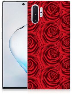 B2Ctelecom Samsung Galaxy Note 10 Plus Siliconen Hoesje Rood Rose