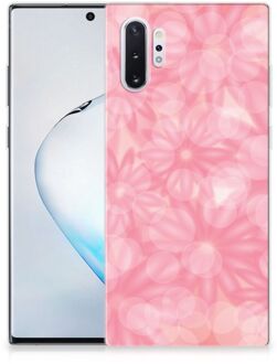 B2Ctelecom Samsung Galaxy Note 10 Plus Siliconen Hoesje Spring Flowers