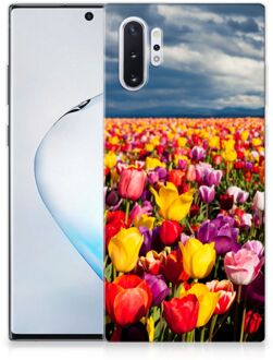 B2Ctelecom Samsung Galaxy Note 10 Plus Siliconen Hoesje Tulpen