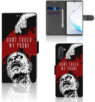 B2Ctelecom Samsung Galaxy Note 10 Portemonnee hoesje Zombie Blood