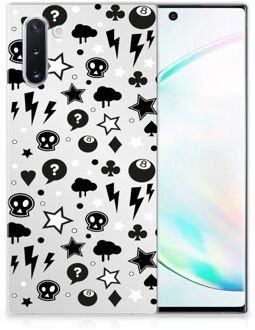 B2Ctelecom Samsung Galaxy Note 10 Silicone Back Case Zilver Punk