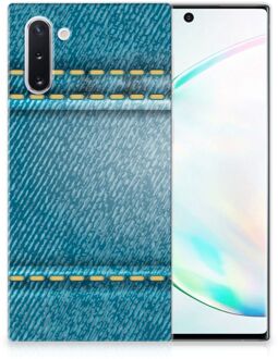 B2Ctelecom Samsung Galaxy Note 10 Silicone Back Cover Jeans