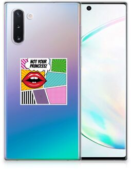 B2Ctelecom Samsung Galaxy Note 10 Silicone Back Cover Popart Princess