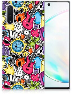 B2Ctelecom Samsung Galaxy Note 10 Silicone Back Cover Punk Rock