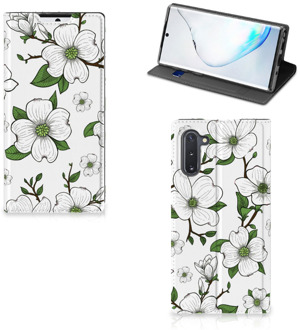 B2Ctelecom Samsung Galaxy Note 10 Smart Cover Dogwood Flowers