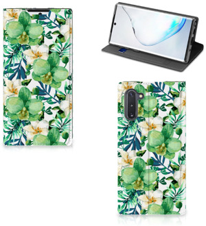 B2Ctelecom Samsung Galaxy Note 10 Smart Cover Orchidee Groen