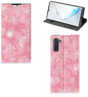 B2Ctelecom Samsung Galaxy Note 10 Smart Cover Spring Flowers