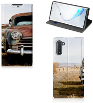 B2Ctelecom Samsung Galaxy Note 10 Stand Case Vintage Auto