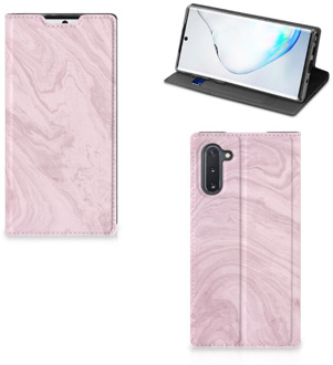 B2Ctelecom Samsung Galaxy Note 10 Standcase Marble Roze