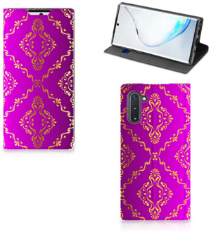 B2Ctelecom Samsung Galaxy Note 10 Telefoon Hoesje Barok Roze