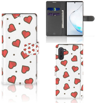 B2Ctelecom Samsung Galaxy Note 10 Telefoon Hoesje Hearts