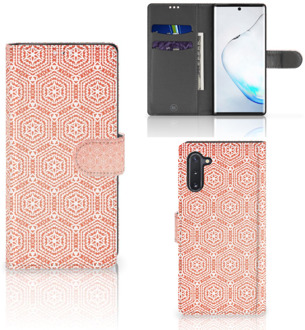 B2Ctelecom Samsung Galaxy Note 10 Telefoon Hoesje Pattern Orange