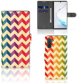 B2Ctelecom Samsung Galaxy Note 10 Telefoon Hoesje Zigzag Color