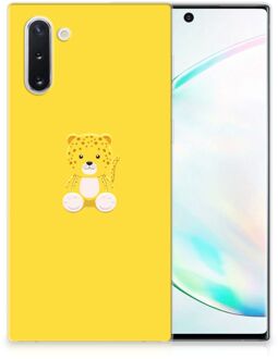 B2Ctelecom Samsung Galaxy Note 10 Telefoonhoesje met Naam Baby Leopard