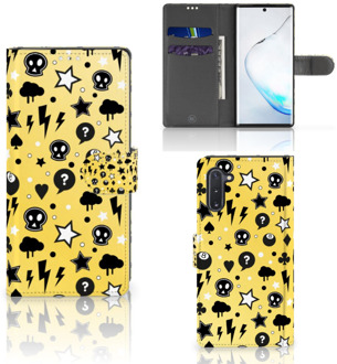 B2Ctelecom Samsung Galaxy Note 10 Telefoonhoesje met Naam Punk Yellow