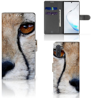 B2Ctelecom Samsung Galaxy Note 10 Telefoonhoesje met Pasjes Cheetah