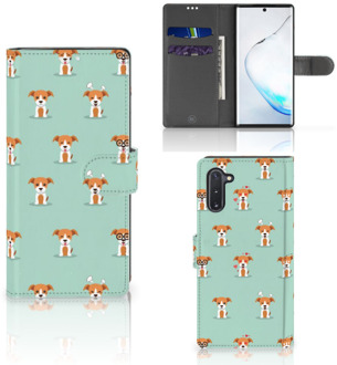 B2Ctelecom Samsung Galaxy Note 10 Telefoonhoesje met Pasjes Pups