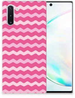 B2Ctelecom Samsung Galaxy Note 10 TPU bumper Waves Pink