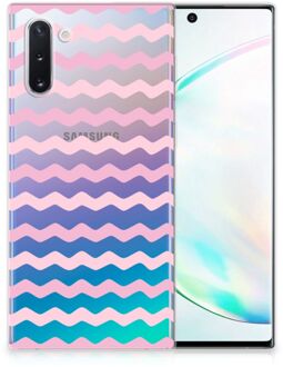 B2Ctelecom Samsung Galaxy Note 10 TPU bumper Waves Roze