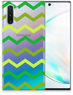 B2Ctelecom Samsung Galaxy Note 10 TPU bumper Zigzag Groen