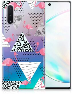 B2Ctelecom Samsung Galaxy Note 10 TPU Hoesje Flamingo Triangle