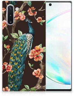 B2Ctelecom Samsung Galaxy Note 10 TPU Hoesje Pauw met Bloemen