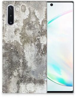 B2Ctelecom Samsung Galaxy Note 10 TPU Siliconen Hoesje Beton Print