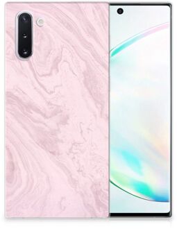 B2Ctelecom Samsung Galaxy Note 10 TPU Siliconen Hoesje Marble Roze