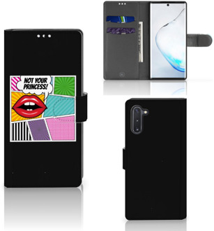 B2Ctelecom Samsung Galaxy Note 10 Wallet Case met Pasjes Popart Princess