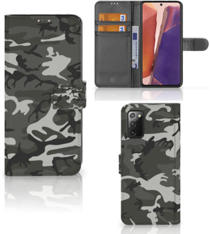 B2Ctelecom Samsung Galaxy Note 20 Telefoon Hoesje Cadeau voor hem Army Light