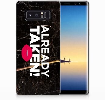 B2Ctelecom Samsung Galaxy Note 8 TPU Hoesje Design Already Taken Black