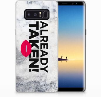 B2Ctelecom Samsung Galaxy Note 8 TPU Hoesje Design Already Taken White