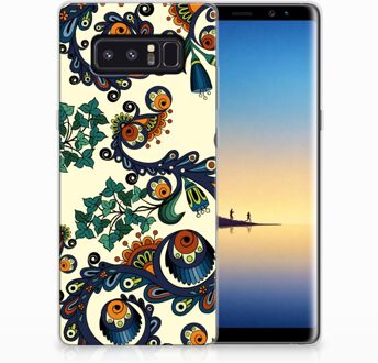 B2Ctelecom Samsung Galaxy Note 8 TPU Hoesje Design Barok Flower