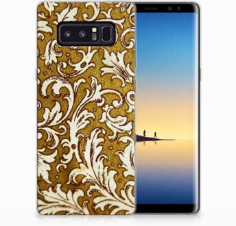 B2Ctelecom Samsung Galaxy Note 8 TPU Hoesje Design Barok Goud