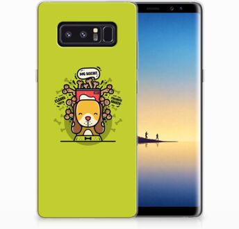 B2Ctelecom Samsung Galaxy Note 8 TPU Hoesje Design Doggy Biscuit